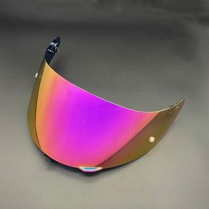 Motorhelm vizier lens, Helmvizier, K1-schildvervanging for AGV K1 K1S K3SV K5 K5S Gezichtsvizier Vizier UV-bescherming (vizierbasis)(Revo Pink Gold-day Use Only)