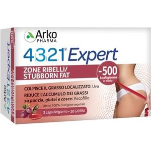 Arkopharma 4321 Slim Zone Ribelli Integratore Alimentare, 60 Capsule