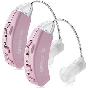 Digitale Gehoorversterker - Set van 2 - AHO Persoonlijk Geluidsversterker - Roze