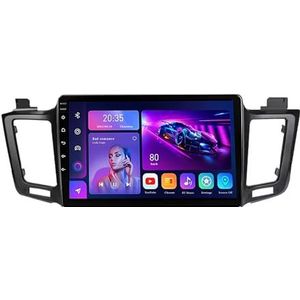 10"" 2 DIN Android 14 Autoradio Stereo voor Toyota RAV4 4 XA40 5 XA50 2012-2018 met draadloze CarPlay Backup Camera Stuurwielbediening GPS Navigatie Bluetooth(L800(8+128G))
