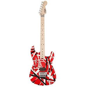 EVH Stripe Series RBS Red/Black Stripes - ST-Style elektrische gitaar