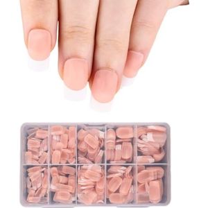 Nep nagels acryl nagels tips vierkante/amandel/stilettos/doodskist valse nagels 600 stks volledige kunstmatige nagels met geval