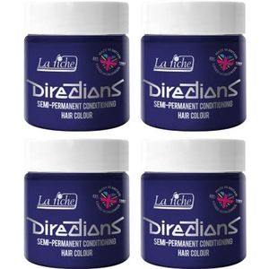 4 x La Riche Directions Semi-permanente haarkleur 100 ml tube (midnight blue)