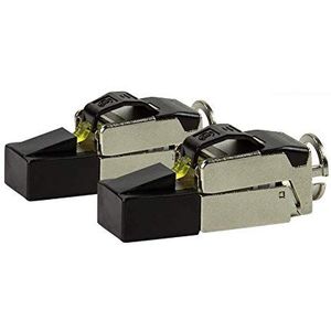 odedo CAT 8.1 Premium RJ45 40 Gbit netwerkstekker, installatiekabel, zonder gereedschap AWG 22-26 CAT 7 CAT 6A, krimpstekker zonder gereedschap (2 stuks)