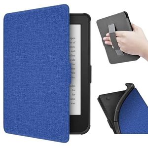 Slaap Cover Geschikt for Kobo Clara 2E N506 2022 Cover Soft Tpu Case Met Auto Sleep/Wake Hand Strap smart Case (Color : Blue)