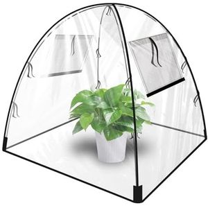 Mini broeikas van transparant pvc, pop-up, kleine tuinkas, kleine broeikas voor buiten, beschermfolie voor planten, voor binnen of buiten, voor groenten, planten, bloemen