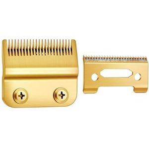 Tondeuse Cutter Hoofd Vervanging Blade 2 stuks, Compatibel voor WAHL, 8148/8591/8509/2241/2240 Elektrische Tondeuse Scheerapparaat Accessoires (Goud)