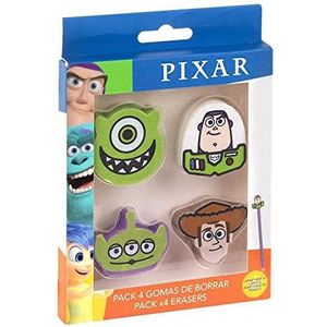 Cerdá - Set van 4 Toy Story Disney Gum - Officiële Disney-licentie, Meerkleurig, Eén maat, Casual: de start van het schooljaar is gevuld met avontuur en plezier in het gezelschap van zijn favoriete