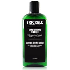 Brickell Men's Versterkende Mannen Shampoo voor Iedere Dag, Natuurlijk en Organisch met Munt en Tea Tree Olie voor de Droge Hoofdhuid, Vrij van Sulfaten en Parabenen, Geurend (8 Ounce)
