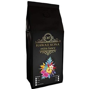 C&T Hawaii Kona koffie, 100 g hele bonen, het bruine goud uit Hawaï, een van de beste koffie ter wereld