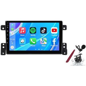 Android 14 Autoradio Stereo voor S-uzuki Vitara(2005-2015) 9""Touchscreen Multimedia Speler met Draadloze Carplay GPS Navigatie FM RDS Bluetooth 5G-WiFi SWC DSP,M100s