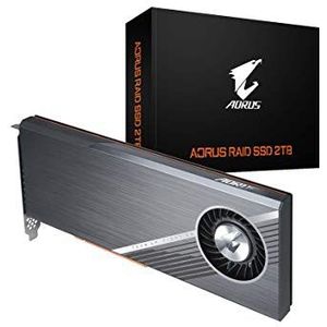 GIGABYTE AORUS RGB Nvme Add-in-Card 2TB High Performance Gaming, Geavanceerde Thermische Oplossing, 3D TLC NAND, DDR Cache Buffer, 5 Jaar Garantie SSD GP-ASACNE2200TTTDA
