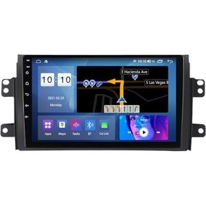Android 14 Autoradio Stereo voor S-uzuki SX4 (2006-2014) 9 Inch Touchscreen Multimedia Speler met Draadloze Carplay 2 Din GPS Navigatie FM RDS Bluetooth 5G-WiFi SWC DSP,M100s