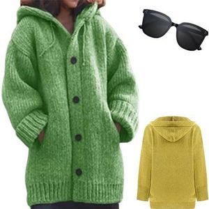 QQLADY - Sdwingk - Damesvest - Lichtgewicht - Met Capuchon - Dikke Lange Trui