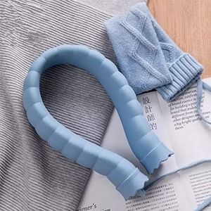 DieffematicRSD Warmwaterkruik Vorm Warmwaterzak Siliconen Fles Hals Handwarmer Kachel Gebreide Cover Water Opbergzakken Warm Houden Smart (Color : Blue)