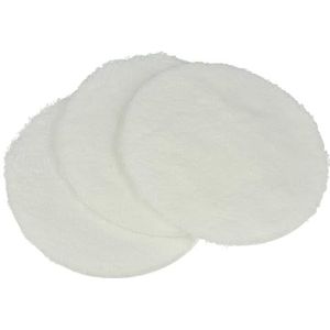 vhbw 3 x polijstpad compatibel met Kärcher FP 303 zuigbonen, polijstschijvenset voor parket wit