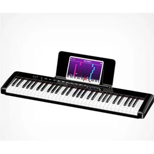 Digitale Muzikale Toetsenbordpiano 61 Toetsen Flexibel Pianosynthesizerinstrument Draagbaar Keyboard Piano