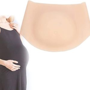 Zwangerschapsbuik van Huidvriendelijk Silicone - Realistische Nepbuik voor Carnaval, Theater & Verkleedpartij - 6 Maten (Inclusief Tweeling) - Nude Kleur