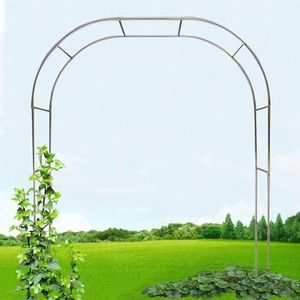 Tuinschuur, roestvrijstalen tuinprieel, bruiloftsboog-achtergrondstandaard, meerdere maten, 10 cm hoog, 320 x 240 cm
