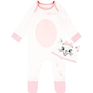 Disney Baby Sleepsuit En Hoed Marie Wit 80