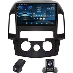 Autoradio 2 Din met Carplay Android Auto,geldt voor Hyundai i30 1 FD 2007-2012 9inch touchscreen Bluetooth Stereo Auto FM-radio RDS Radio/AM/FM/4GLTE 5GWifi achteruitrijcamera(A,NF-1)