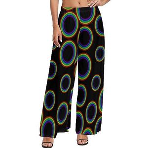 Rainbow Circle casual loungebroek voor dames, comfortabele losse joggingbroek, joggingbroek