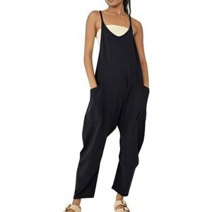 SLXYYYHW Zwangerschapsjumpsuit en oversized moederschapjumpsuit, moederschap en postpartum effen kleur rits patch pocket, wijde pijpen