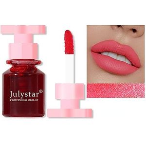 INTEROOKIE 6-kleuren lipgloss set met hydraterende lipkleuring, langhoudende kleur en cup-proof formule (04#)