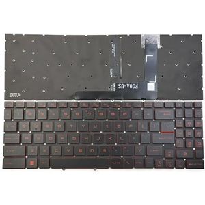 Voor MSI voor Katana GF66 GF76 11SC 11UC 11UD 11UE 11UG 12UC 12UD 12UE 12UG 12UGS Laptoptoetsenbord US Rood Verlicht