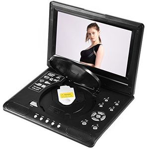Draagbare dvd-speler, Draaibaar 9-inch draagbare lcd-breedbeeld dvd-videospeler FM-radio Game SD USB AV CD VCD, ondersteunende gamefunctie, FM-radiofunctie, ingebouwde DOLBY(ME)