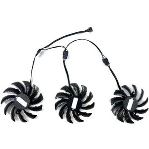 Koelventilator 75mm 4pin T128010SU PLD08010S12HH voor GIGABYTE voor AORUS GTX 1080 1080Ti 1070Ti 1060 Gaming videokaartventilatoren(3pcs)
