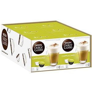 Nescafé Dolce Gusto Cappuccino, Koffie, Koffiecapsule, koffie, 96 capsules (48 porties)
