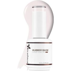 Nicedeco Rubber Base Gel Nagellak - UV LED Semi-Permanent Soak Off - Translucente Kleur Base Coat 15ML-019