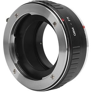 Lens Adapter, Hoge Nauwkeurigheid Aluminium Lens Adapter Handleiding voor Rollei QBM Mount Fit voor Fuji FX Mount Camera