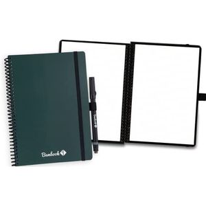 Bambook Veluwe Colourful Notitieboek - Forest - A5 - Dotted - Uitwisbaar notitieboek, herbruikbaar notitieblok, Duurzaam Whiteboard Schrift - Inclusief Gratis Pen & Bambook App