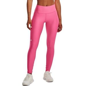 Under Armour Hg Armour Hirise Leg voor dames, superlichte sportlegging voor vrouwen, comfortabele en ademende workout-legging, roze, S