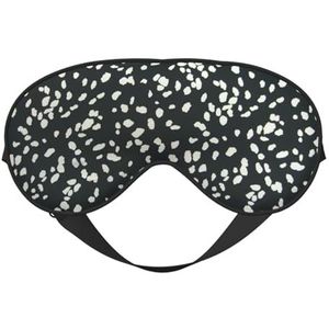 Zwart-wit Luipaard Print Functionaliteit Oogmasker Slaap Lichtgewicht Reizen Yoga Camping Buiten Ontspanning