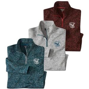 ATLAS FOR MEN - Set van 3 fleece sweaters - L