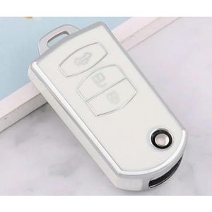 TPU Autosleutelhoesje Shell Houder Tas Sleutelhanger voor Mazda 3 5 6 RX8 MX5 Autosleutelhoesonderdelen