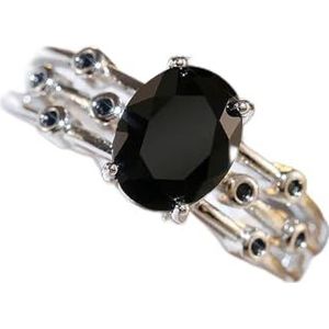 Vrouwen Ring Fashion Drie Rijen voor Dancing Party Accessoires Match Black Dress Girl Gift -10-black