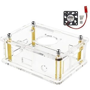 Heatsink Voor Case Voor Oranje Pi 3 Lts Acryl Enclouse Clear Doos Voor Shell Diy Met Stille Koelventilator Heatsink Kit Durab