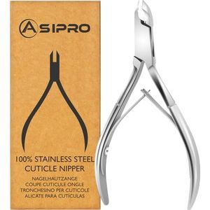 ASIPRO Nagelriem Knipper, Extra Fijn Nagelriemtangen, Professioneel Cuticle Nipper voor het Verwijderen van Nagelriemen, Nagelriemknipper van Roestvrij Staal, Nagelriemtang voor Vingers en Tenen