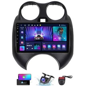 Android 13 9 Inch 2 Din QLED Autoradio Voor Nissan March K13 2010-2013 - Camera DVR GRATIS - Steun Carplay Android Auto DSP Stuurwiel FM RDS DAB WIFI 4G Bluetooth Split-Screen(NF-1)