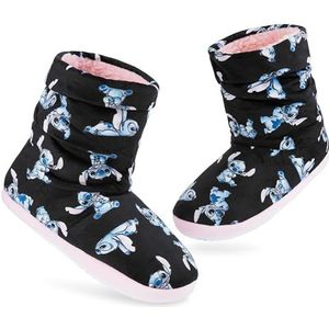 Disney Stitch Boot Slippers Vrouwen en Tieners Warm Pluche Baby Yoda Huisschoenen Maat 2-7 Antislip Zool Geschenken voor Haar, Meerkleurige steek, 1.5/2.5 UK