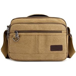DieffematicHZB make-up tas Canvas Bag Man Handbag Over His Shoulder Light Outdoor Travel Shoulder Bag Large Capacity Messenger Bag