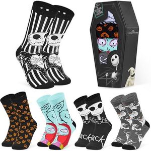 Disney Dames sokken 5 paar zachte enkelsokken voor vrouwen tieners - cadeaus voor vrouwen, Zwart, one size