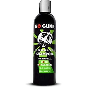 NO GUNK Natural Shampoo For Men of All Hair Types - Sulphate/SLS & Paraben Free - Fig Barbary Shampoo (Citrus, 250ml)