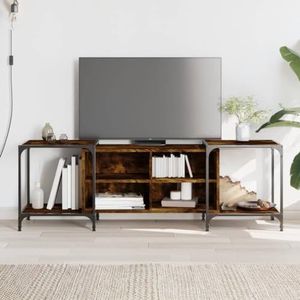 AJJHUUKI Entertainmentcentra en tv-standaards TV-meubel Gerookt Eiken 153x37x50 cm Engineered Houten Meubels
