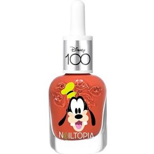 Nailtopia Bio-Sourced Chip Free Nail Lacquer Disney Collection Goofy - Superfood-Infused Polish - Chip Resistant Formula - Quick-Dry, Long Lasting Wear - Burnt Orange Cream - 5 ml