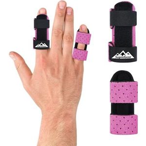 supregear - Vingerspalken - Roze - Set van 2 Universele Vingerspalken voor Ondersteuning van Gebroken en Trigger Vingers